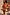 Thumbnail for Orange Sun Triangle Bikini Top with gold beaded sun details, shown on two models for inclusive sizing.