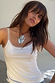 Thumbnail for White Teddy Vest with mesh trim along the scoop neckline and straps, designed in London for layering.