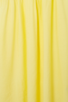 Butter Yellow Nara Dress detail highlighting the lightweight pleated fabric and soft yellow tone.