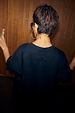 Black Fruit Shop Sweatshirt featuring an embroidered back logo and relaxed fit with dropped shoulder seams.