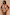 Thumbnail for Abstract Plunge Swimsuit in painterly sunset tones with a ruched waist and plunging neckline.