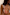 Thumbnail for Abstract Ruched Bikini Top in painterly sunset tones with ruched cup detailing and blue bead trim on straps.