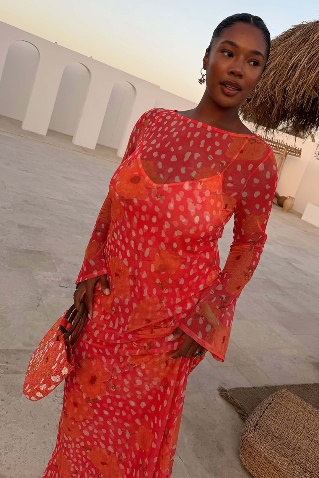 Coral Deer Poppy Aria Dress - Summer Wedding Guest