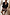Thumbnail for Black Miley Shirt with blouson sleeves and tortoise buttons styled with leopard print shorts and lace trim.