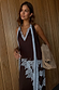 Chocolate Blue Lace Top with light blue lace trim and multi-wear ties, styled as a premium co-ord.
