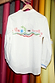Choose Love Miley Shirt in white cotton featuring a graphic back print with heart and eye motifs.