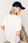 White Cowboy Boot T-Shirt designed in London with a boxy cotton fit, drop shoulders and back neck embroidery.