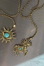 Deloris Horse and Eye Chain Necklace