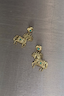 Deloris Brass Horse Earrings