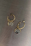 Thumbnail for Deloris I Love you Brass Earrings