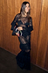 Thumbnail for Black Star Devore Felicity Dress in sheer mesh with velvet stars and tiered ruffle detailing.