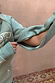 Sage Sundazed Accessible Sweatshirt sleeve detail with a concealed zip for treatment access.