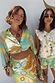 Thumbnail for Isla Miley Shirt in a multi-coloured map print, shown on two models to highlight inclusive sizing.