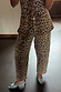 Petite Leopard Barrel Jeans with a relaxed leg, styled as a co-ord with blue peep-toe heels.