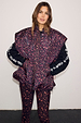 Dark Leopard Gilet with a funnel neck and padded finish, styled over matching leopard print leggings.