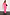 Thumbnail for Pink and Red Morocco Mesh Dress featuring red iconic motifs, long sleeves and a midaxi length.