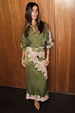 Olive & Pink Lily Skirt in olive green satin with pink lace trim, styled as a co-ord set.