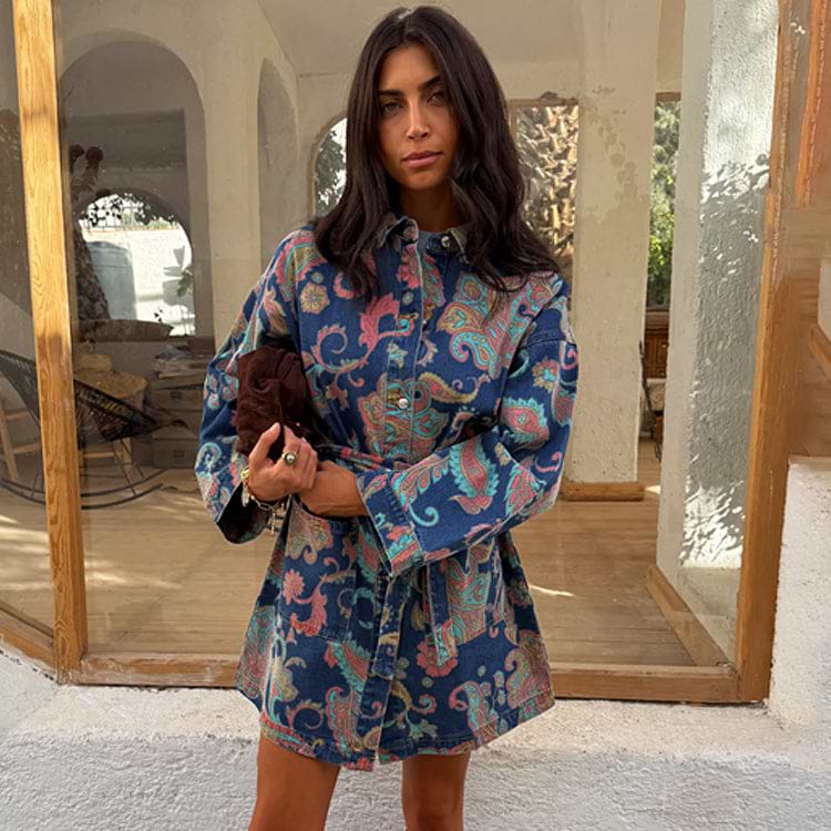 never fully dressed denim dress Never Fully Dressed Monika denim mini dress in blue