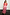Thumbnail for Pink and Red May Dress with sun motifs, featuring pleated cups and puff sleeves in a body-sculpting midi fit.