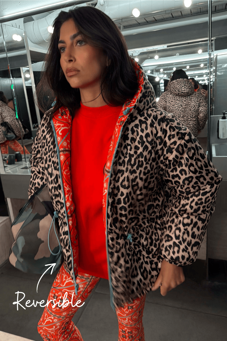 Red Paisley Leopard Jacket