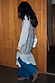 Shimmering Gunmetal Sequin Lila Shirt Dress layered over blue wide-leg denim and brown pointed boots for London looks.