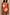 Thumbnail for Orange Sun Bandeau Swimsuit featuring white Soleil sun motifs and gold bead embroidery.