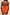 Thumbnail for Orange Sun Bandeau Swimsuit back view featuring thin adjustable straps and a small gold logo detail.