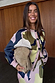 Teal Mara Abstract Cheryl Cardigan with an abstract artist print in neutral earth tones and a button-up front.