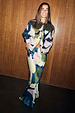 Teal Mara Abstract Dorris Skirt in a hand-painted artist print, styled as a co-ord with a matching cardigan.