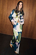 Teal Mara Abstract Dorris Skirt and matching cardigan in a multi-colour print, designed in London.
