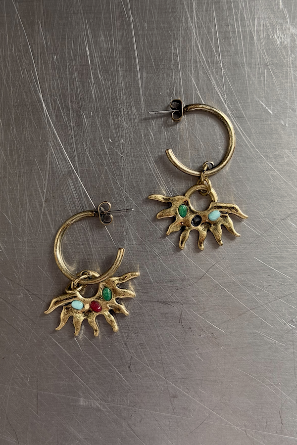 Deloris Sun Hoop Earrings