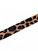 Signature leopard print ribbon tie for the Orange NFD Gift Bag, showcasing a classic black and tan animal pattern.