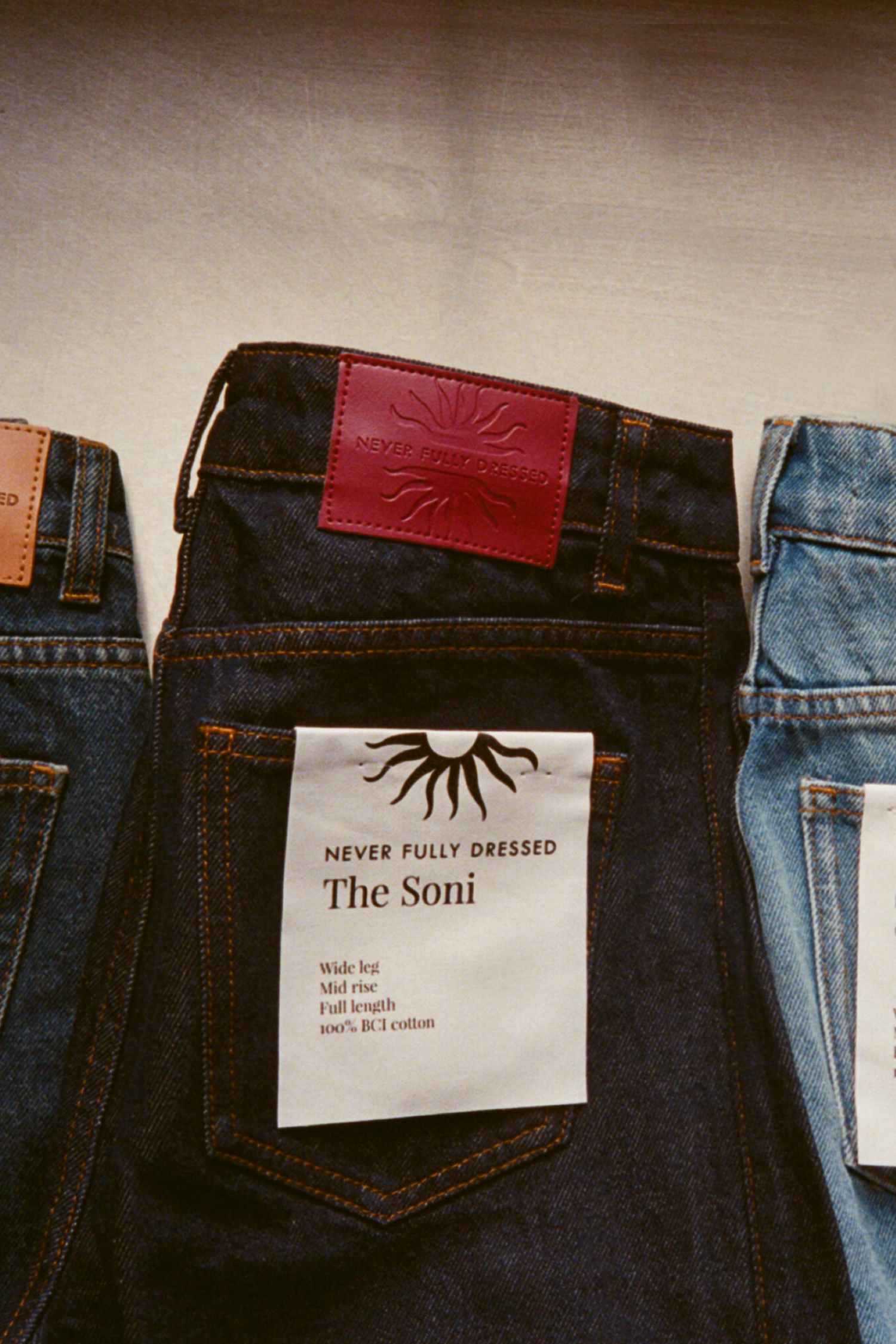 Dark Indigo Soni Wide Jeans