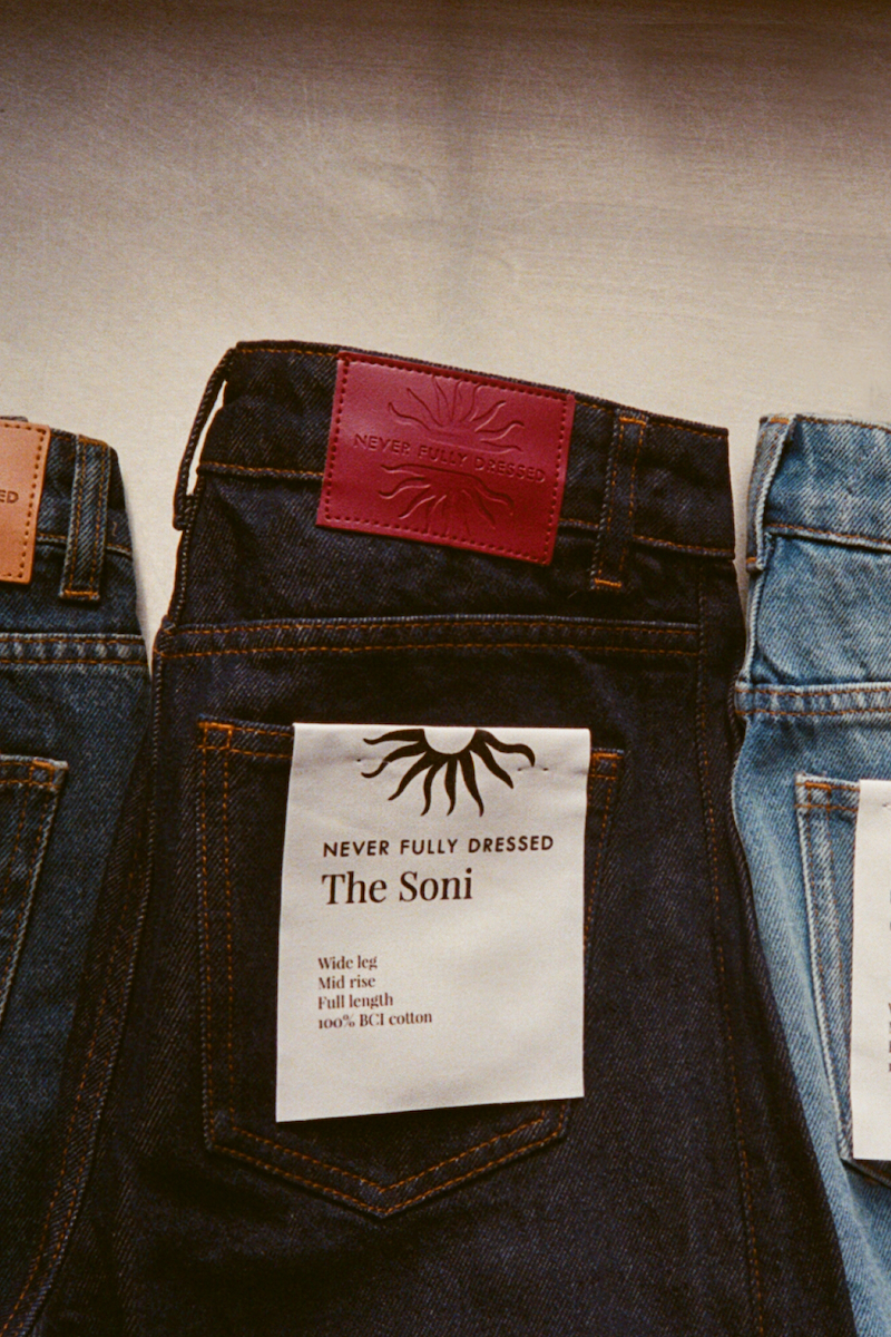 Dark Indigo Soni Wide Jeans