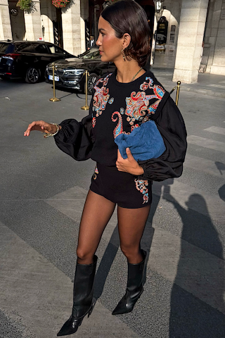 Model is 5ft7” and wears size M