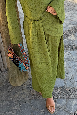 Casablanca Spliced Beaded Bag