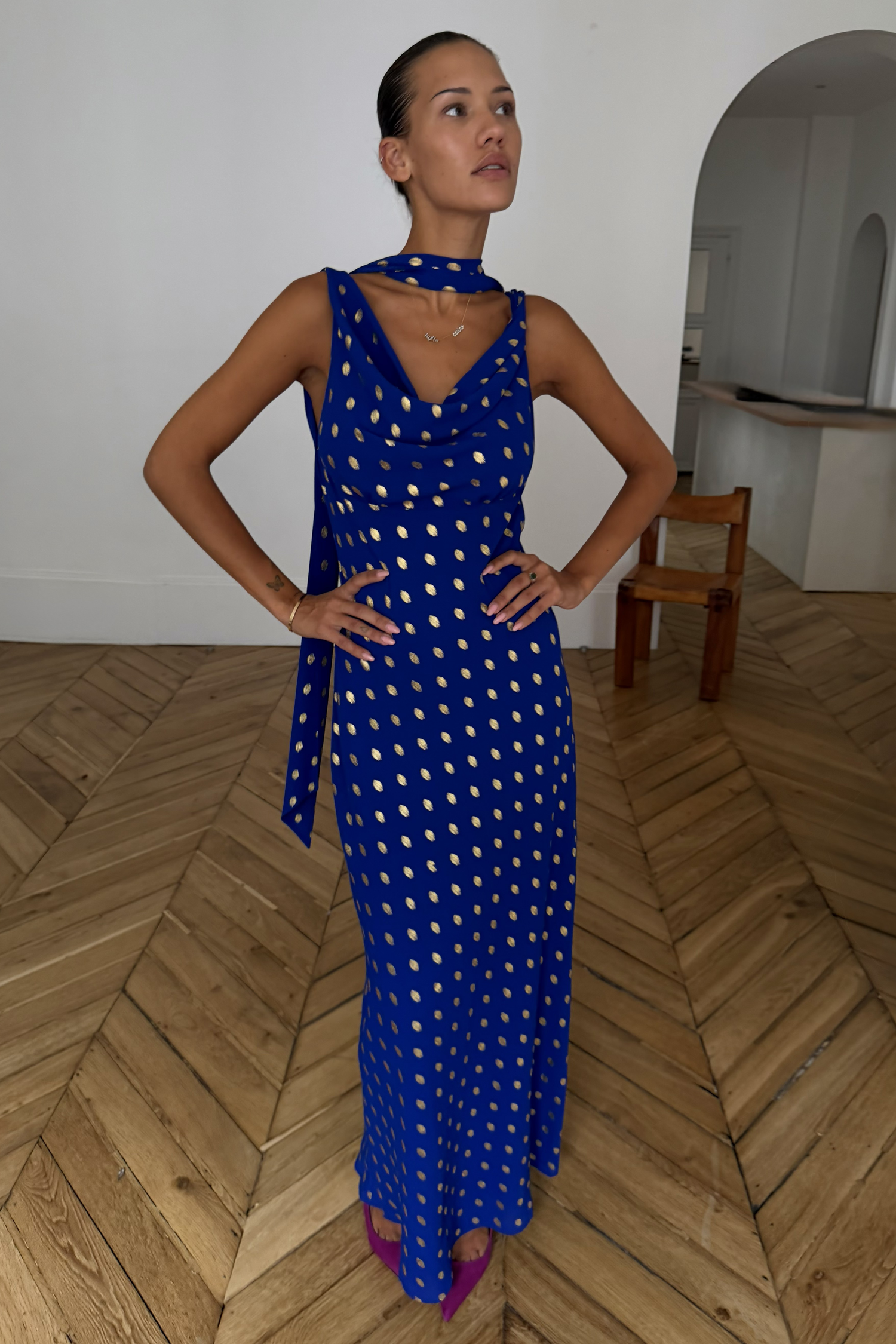 Model is 5ft5” and is wearing UK size 8