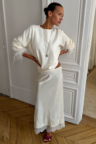 Model is 5ft5” and is wearing UK size 8