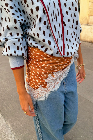 Deer Bandana with Lace