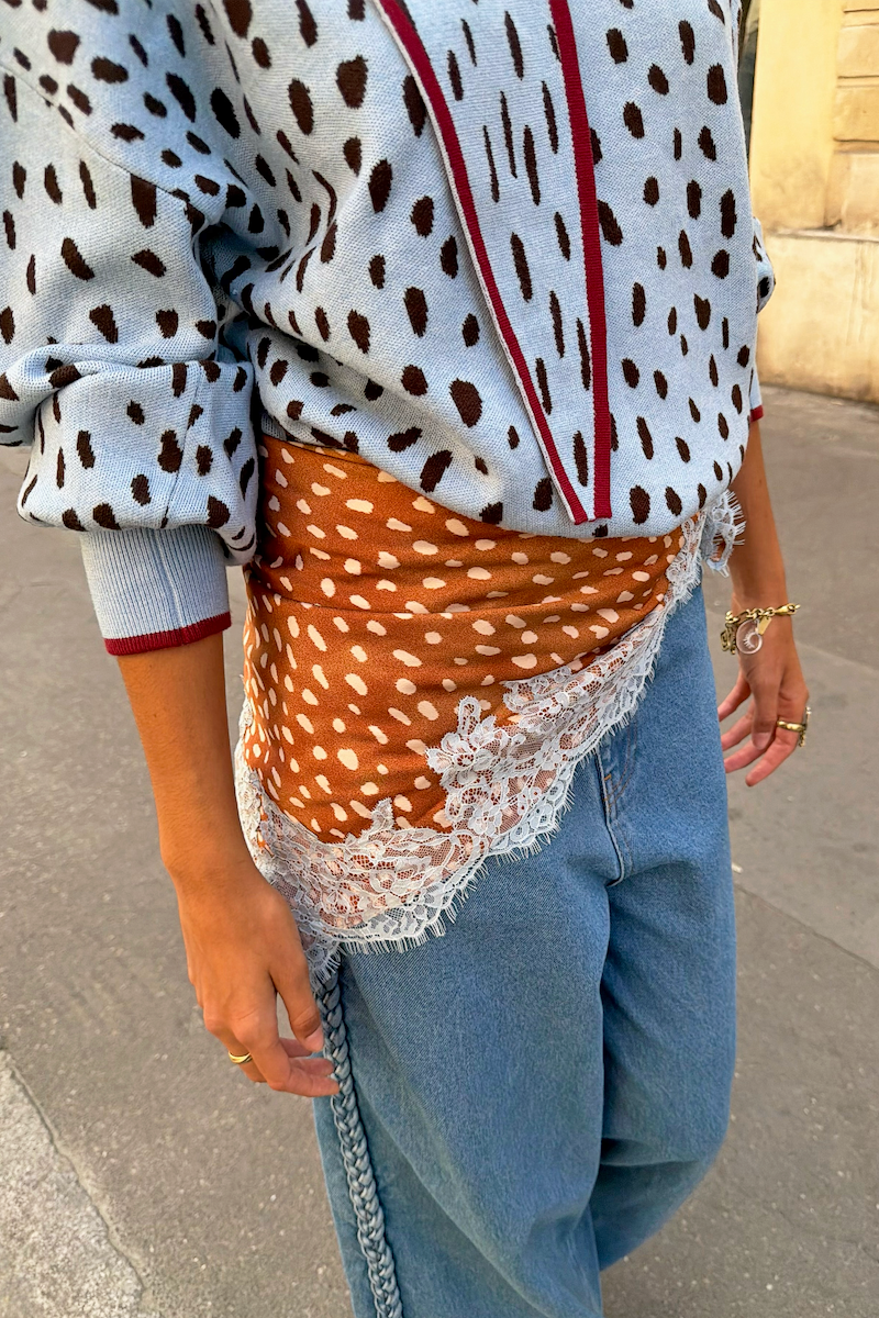 Deer Bandana with Lace