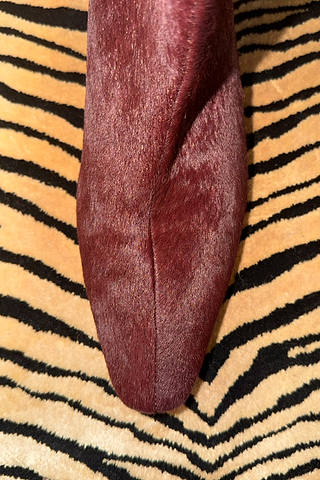 Burgundy Pony Boot