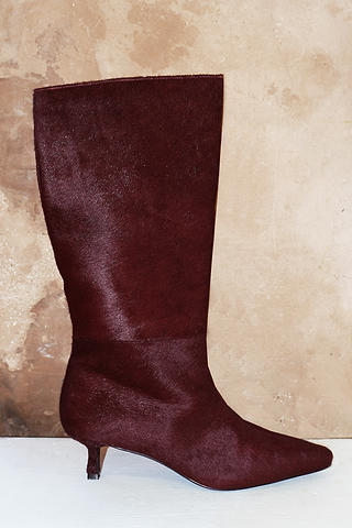 Burgundy Pony Boot