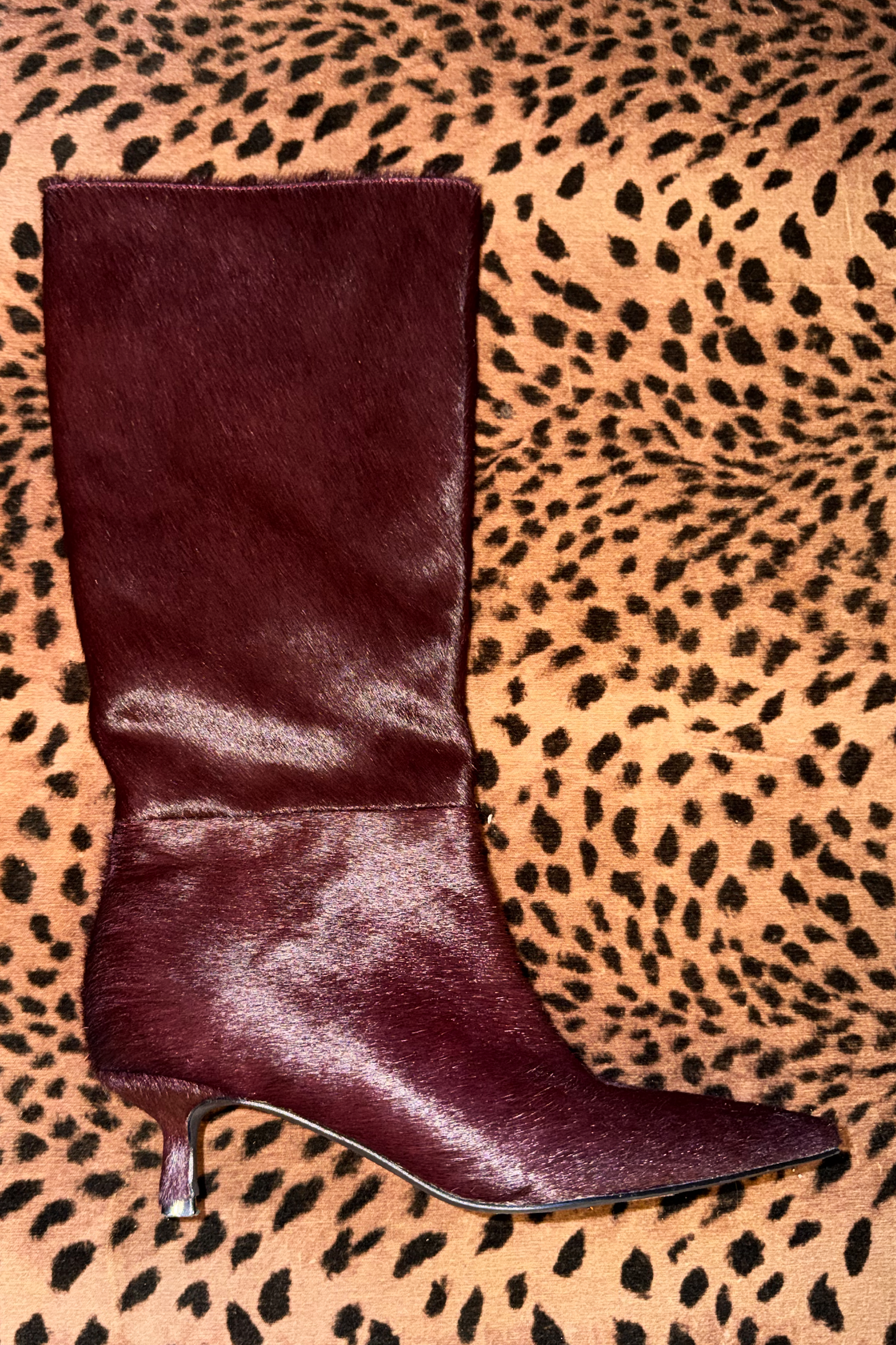 Burgundy Pony Boot