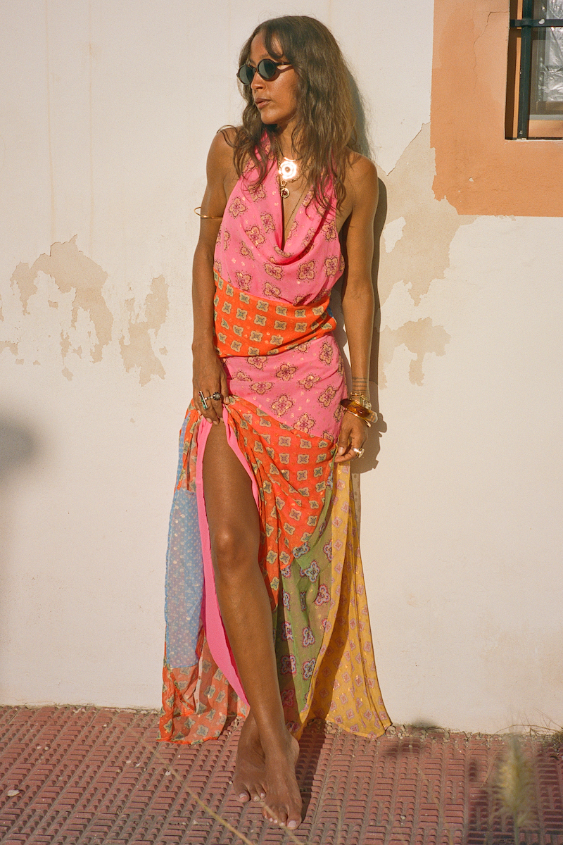 Pink Mix Tile Skirt