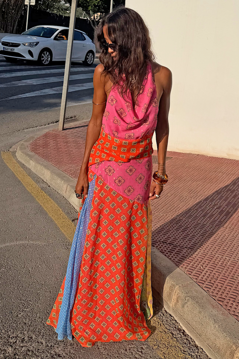 Pink Mix Tile Skirt