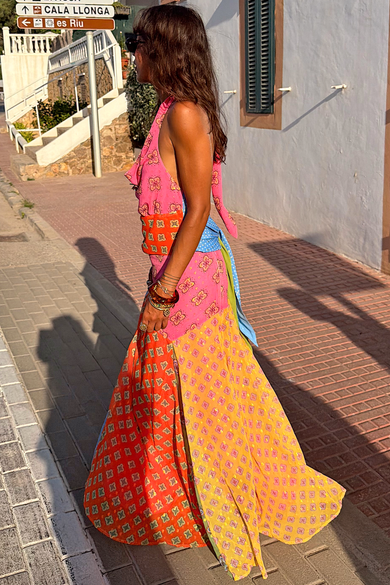 Pink Mix Tile Skirt