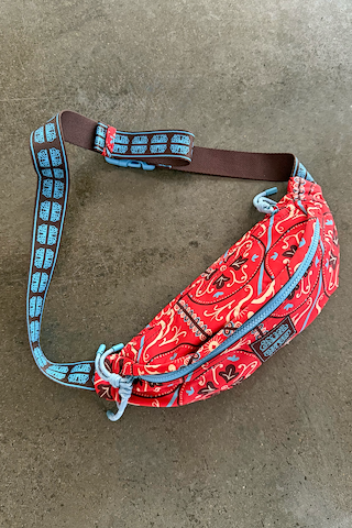 Red Paisley Bum Bag
