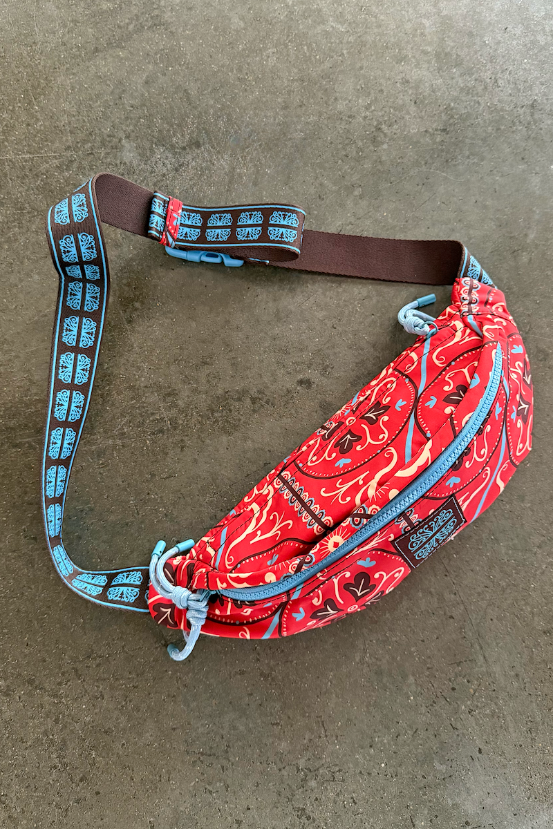 Red Paisley Bum Bag