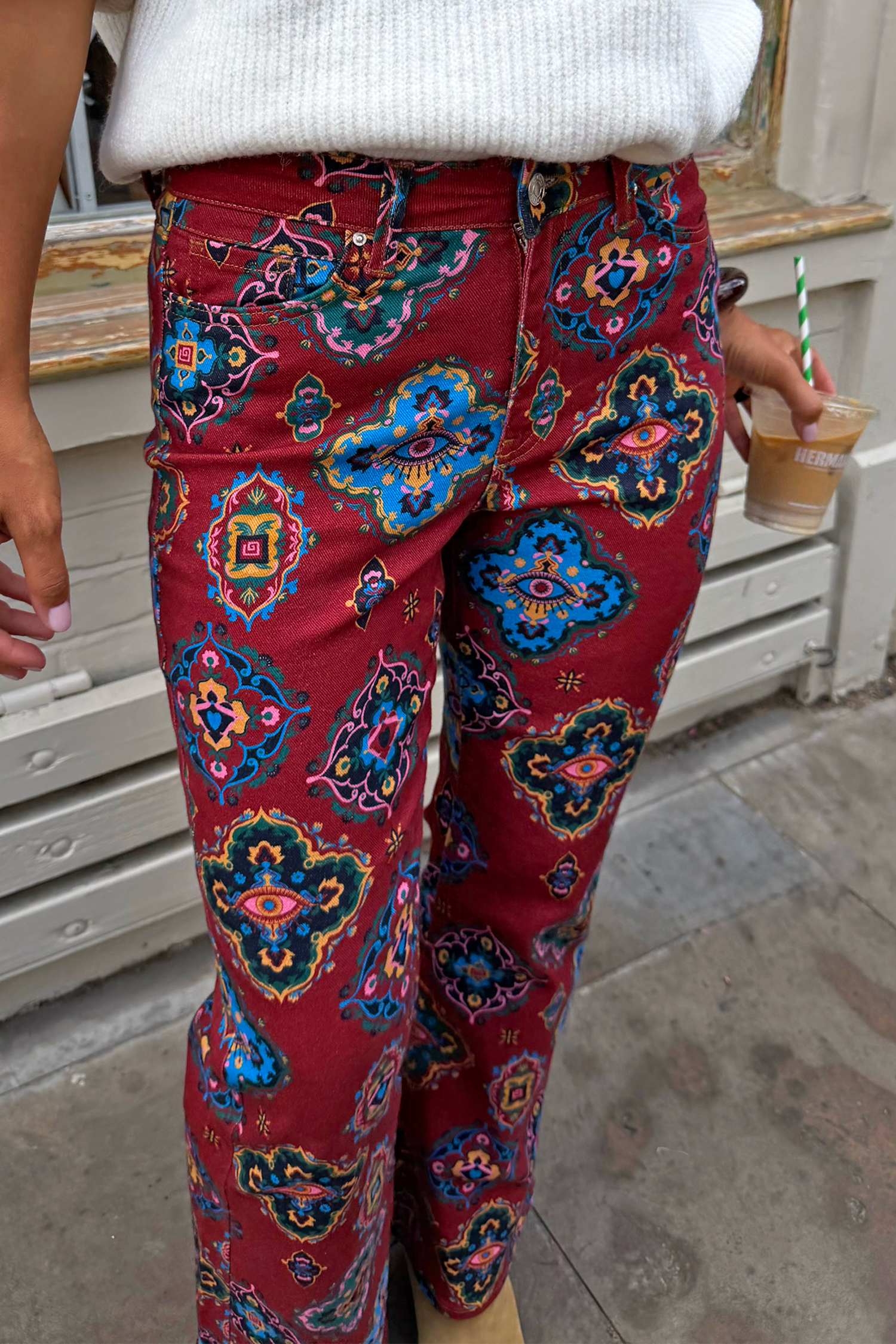 Model is 5ft5” and is UK size 8, wearing UK size 10