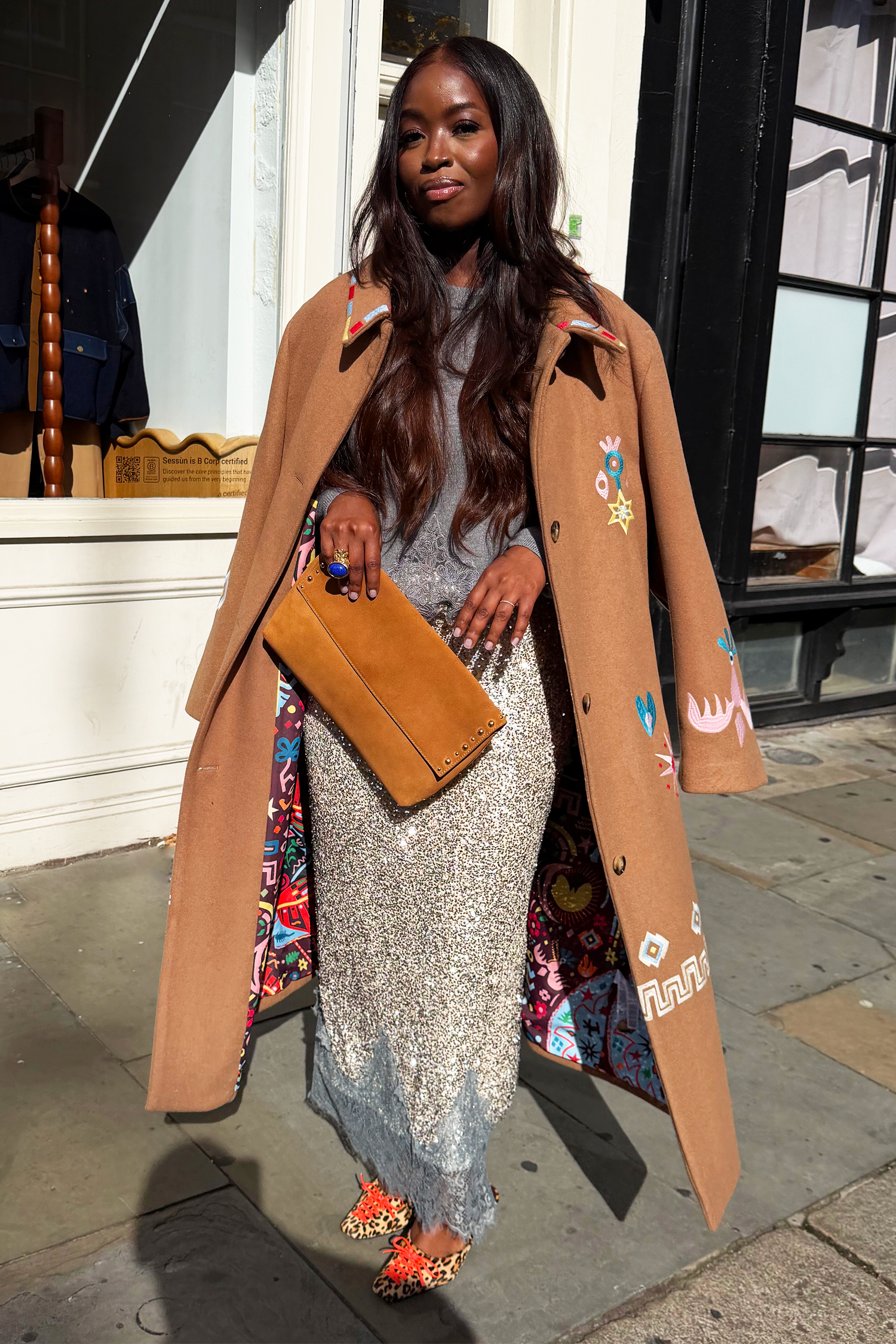 Model is 5’4 and wears UK12